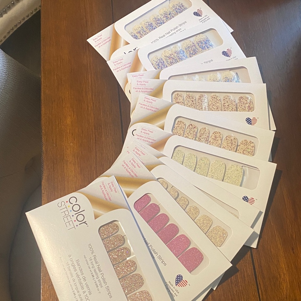 Color Street Glitter and Solid Nail Strips Collection
